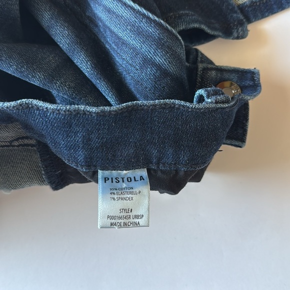 Pistola Woman’s Slit Front Hem Dark Blue Jeans - Picture 8 of 14